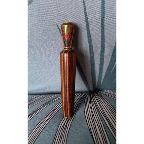 Vintage Handmade Turner Mastercraft Dymondwood Perfume Applicator - Picture 1 of 6